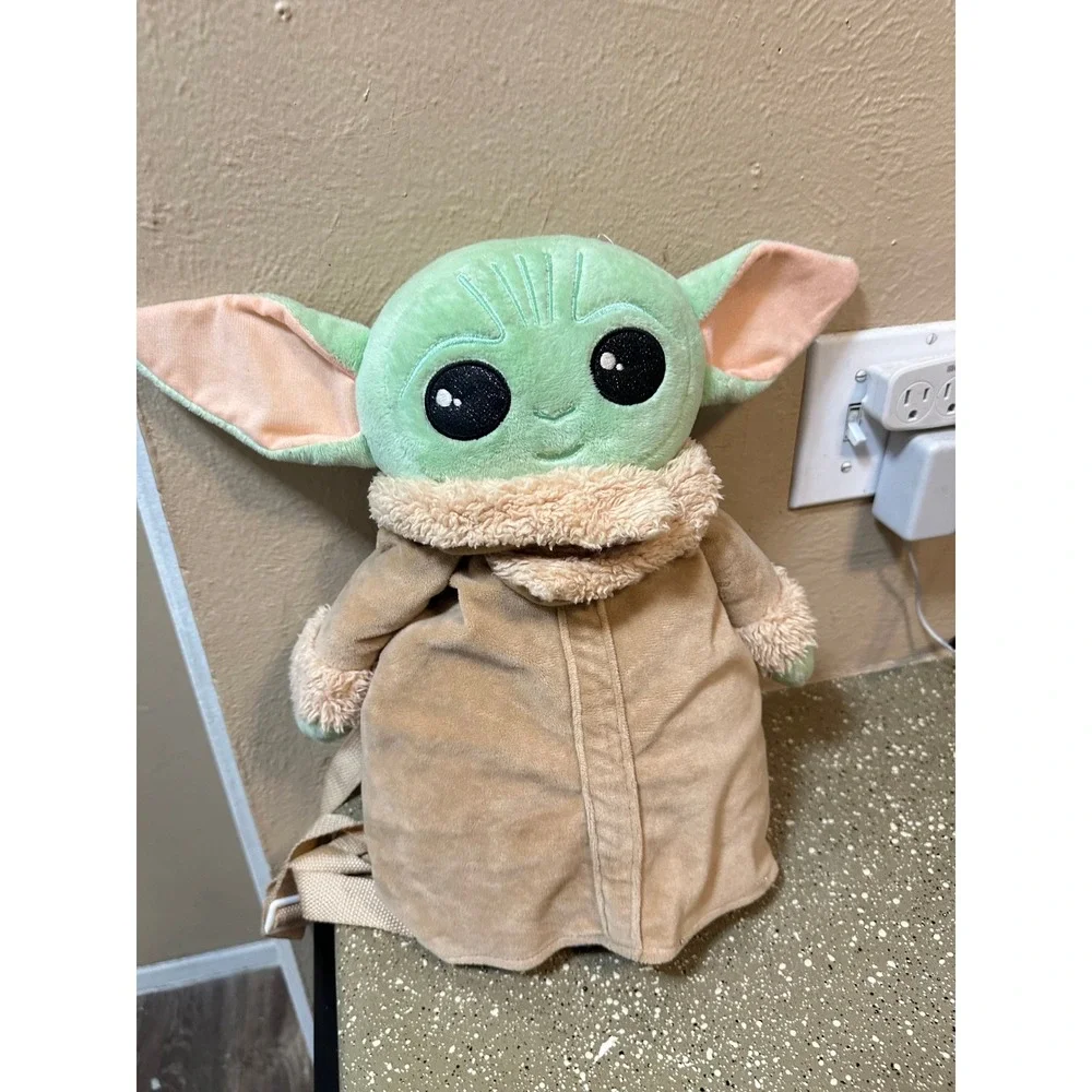 Star Wars Grogu Baby Yoda Plush Backpack – Mini Zipper Bag‎ – Kids